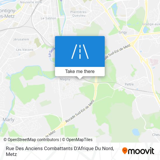 Rue Des Anciens Combattants D'Afrique Du Nord map