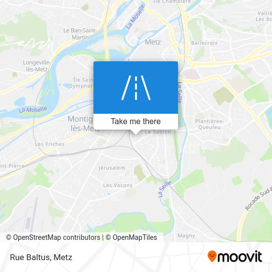 Rue Baltus map