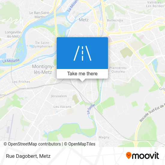Rue Dagobert map