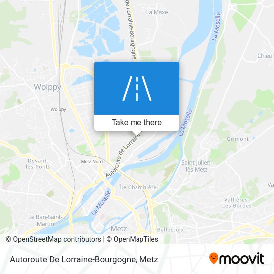 Autoroute De Lorraine-Bourgogne map