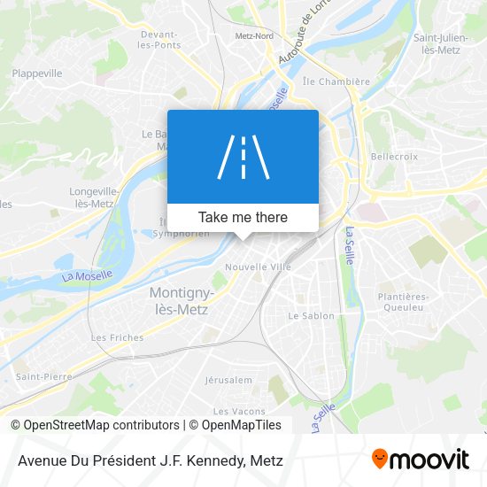 Avenue Du Président J.F. Kennedy map