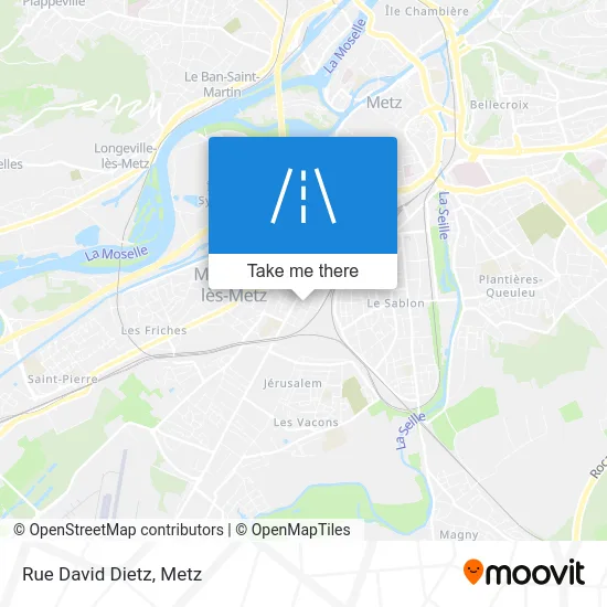 Rue David Dietz map
