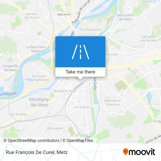 Rue François De Curel map