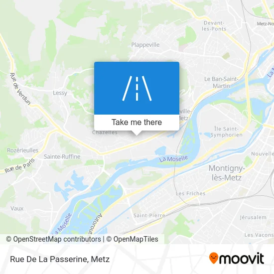Rue De La Passerine map