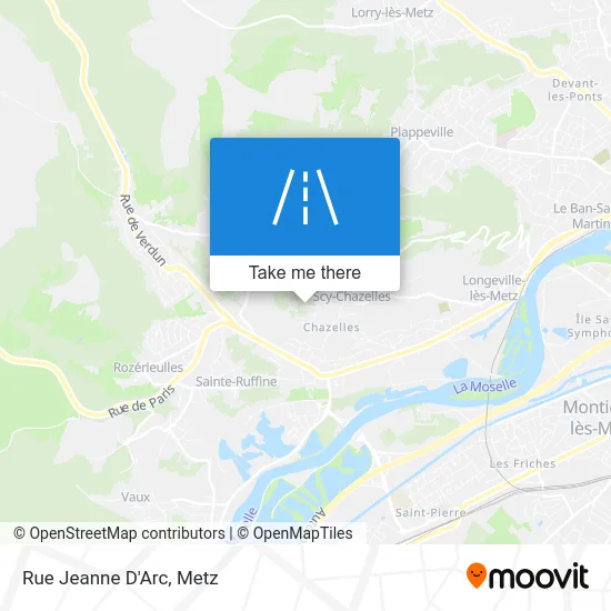 Rue Jeanne D'Arc map