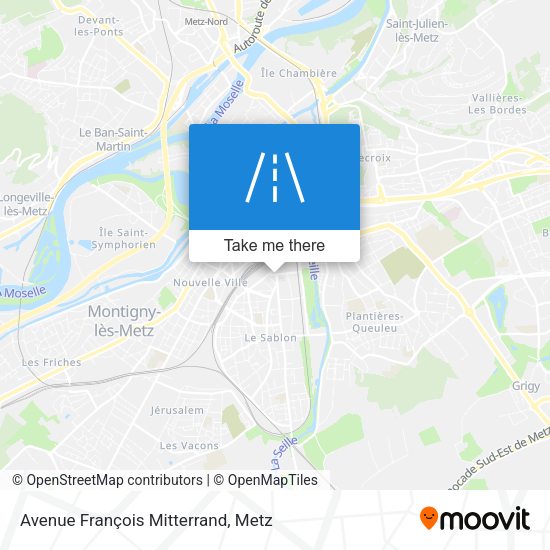 Avenue François Mitterrand map