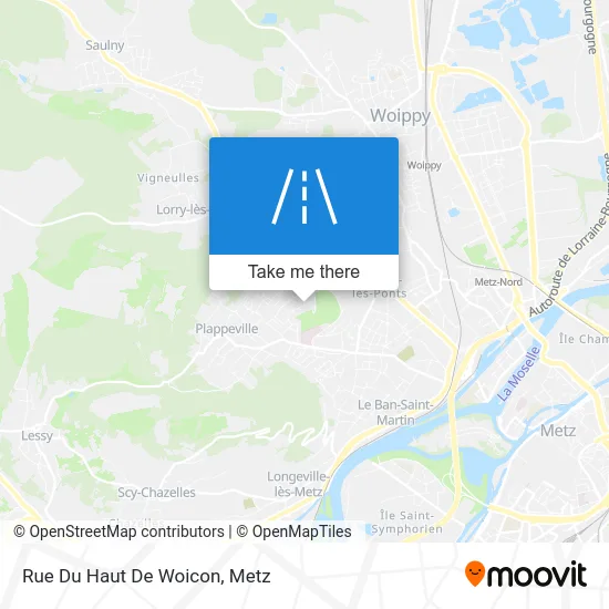 Rue Du Haut De Woicon map