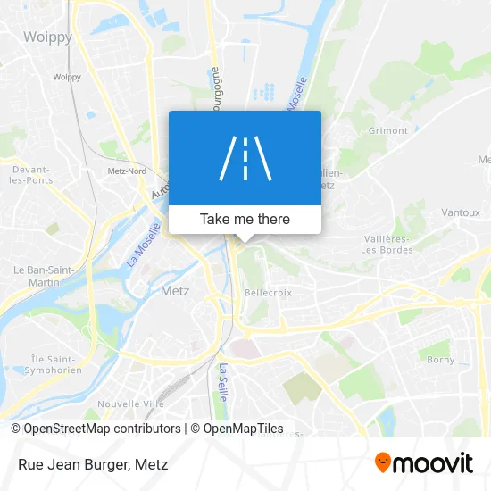 Rue Jean Burger map