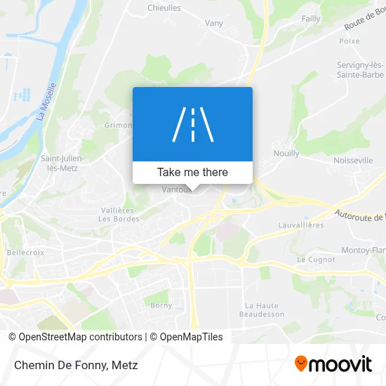 Chemin De Fonny map