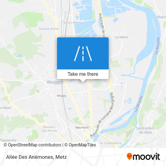 Allée Des Anémones map