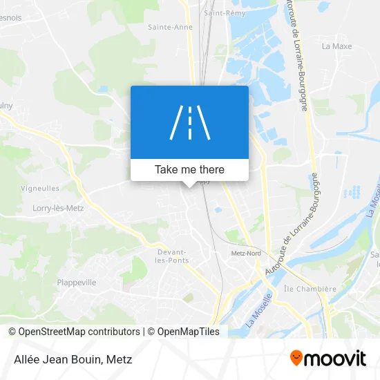 Allée Jean Bouin map