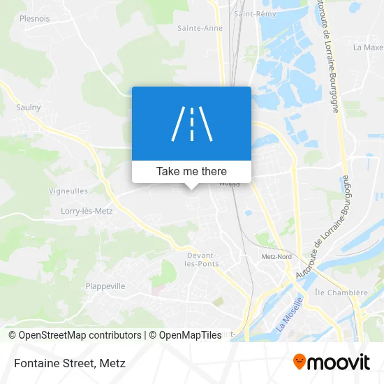 Rue De La Fontaine map