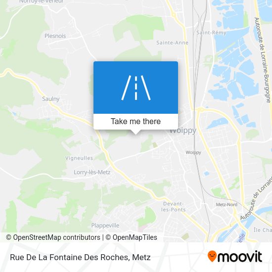 Rue De La Fontaine Des Roches map