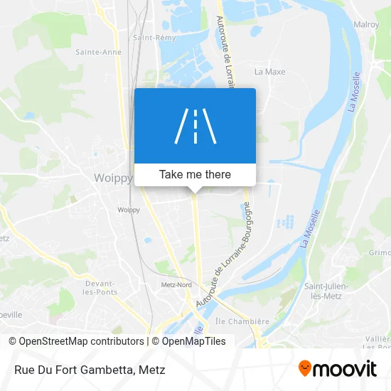 Rue Du Fort Gambetta map