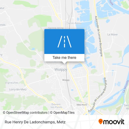 Rue Henry De Ladonchamps map