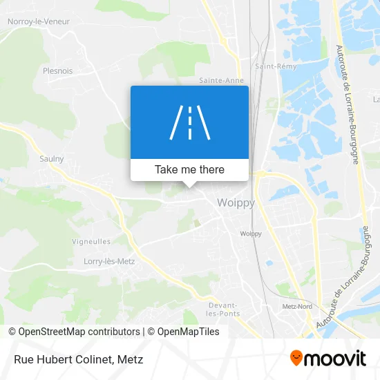 Rue Hubert Colinet map