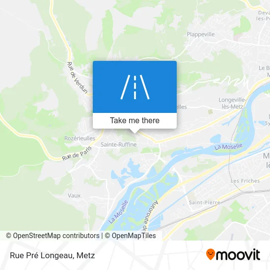 Rue Pré Longeau map