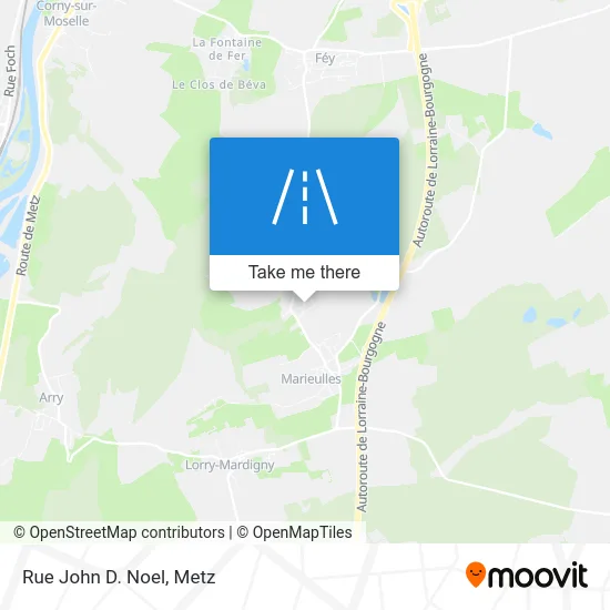 Rue John D. Noel map