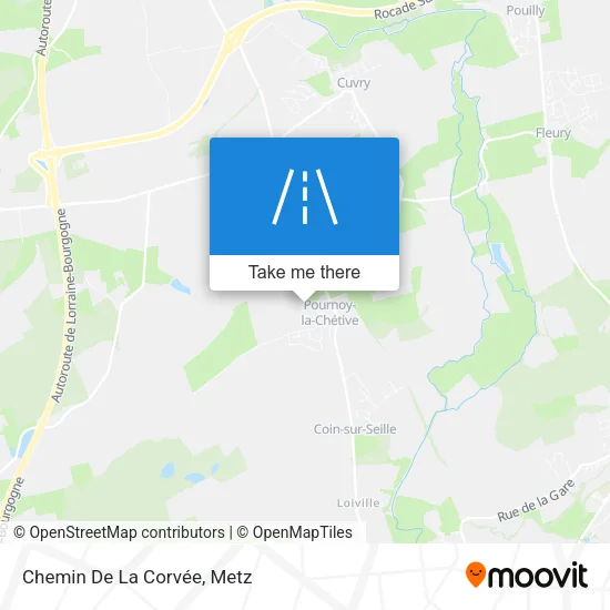 Chemin De La Corvée map