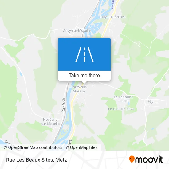 Rue Les Beaux Sites map