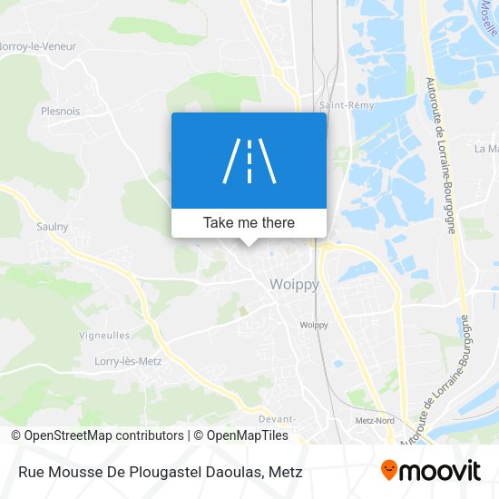 Rue Mousse De Plougastel Daoulas map
