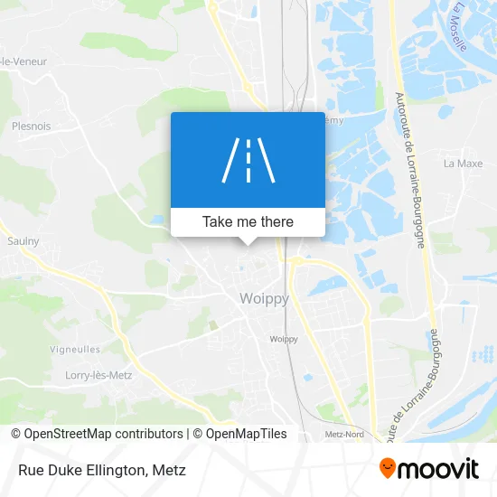 Rue Duke Ellington map