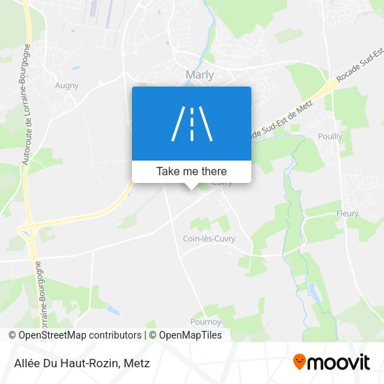 Allée Du Haut-Rozin map