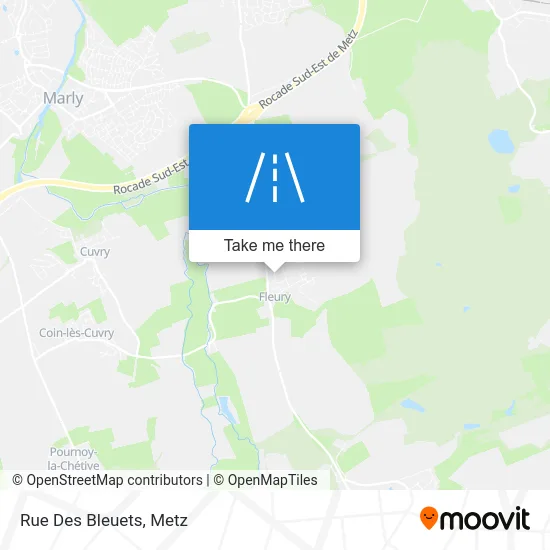 Rue Des Bleuets map