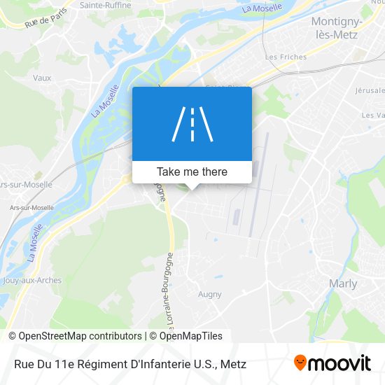 Rue Du 11e Régiment D'Infanterie U.S. map