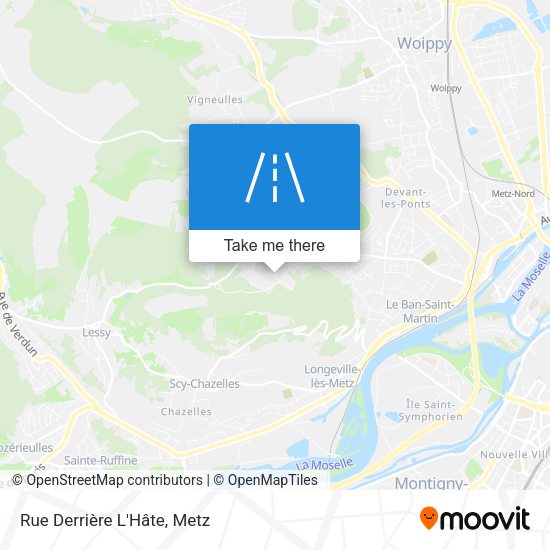 Rue Derrière L'Hâte map