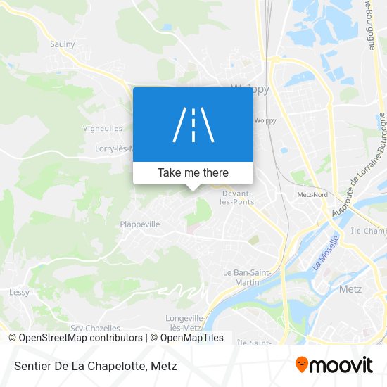 Sentier De La Chapelotte map