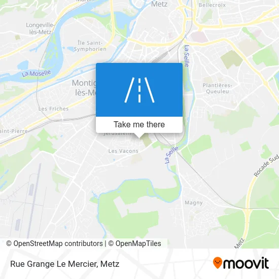 Rue Grange Le Mercier map