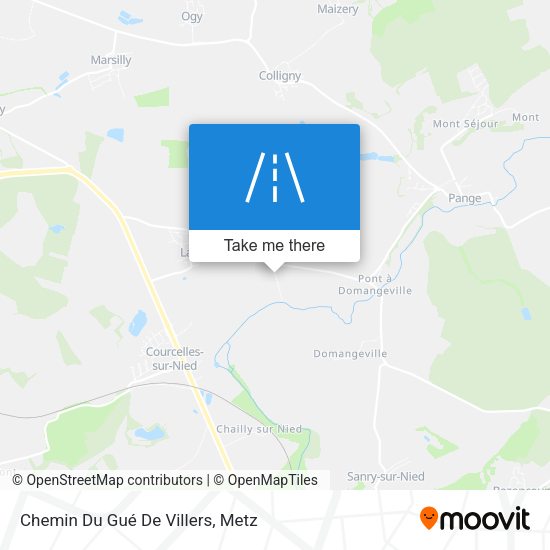 Chemin Du Gué De Villers map