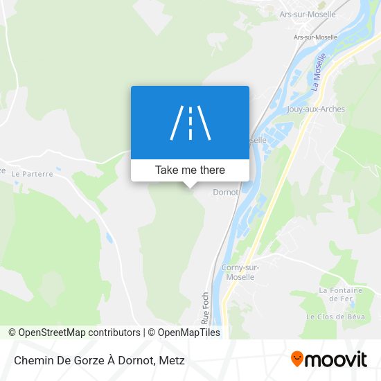Chemin De Gorze À Dornot map
