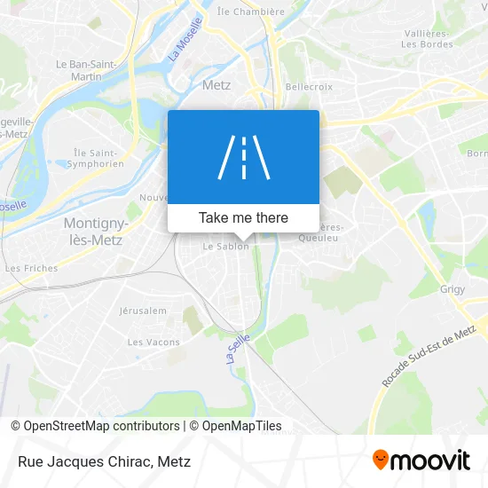 Rue Jacques Chirac map