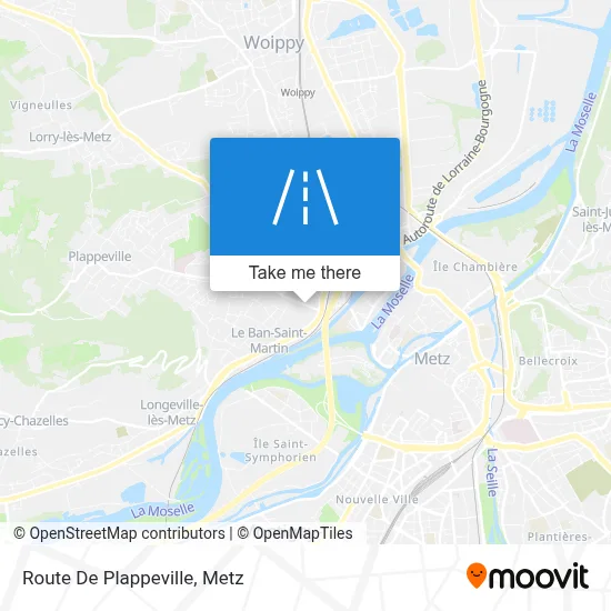 Route De Plappeville map