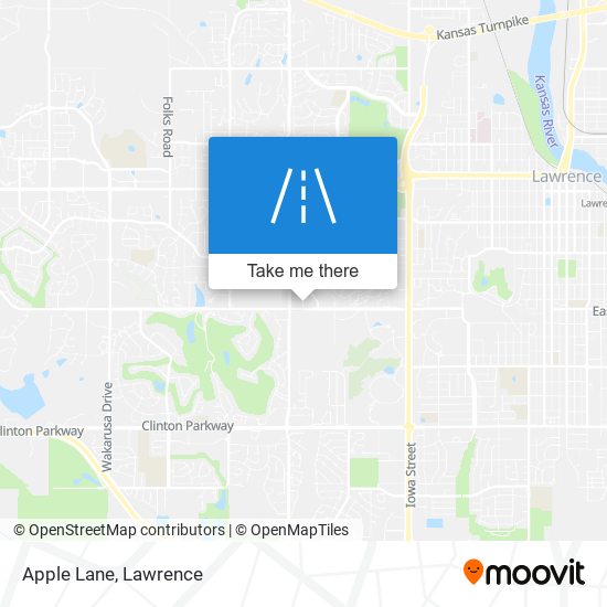 Apple Lane map