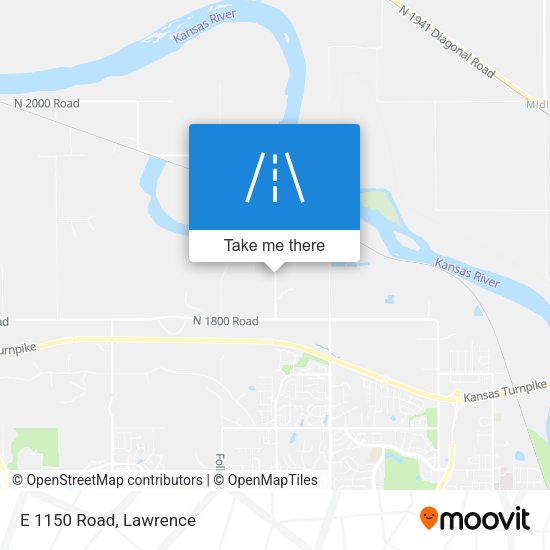 Mapa de E 1150 Road