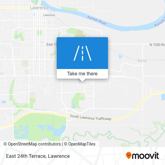 East 24th Terrace map