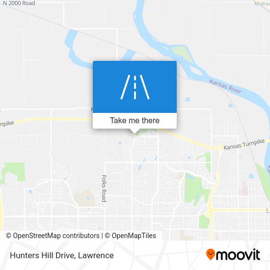 Hunters Hill Drive map