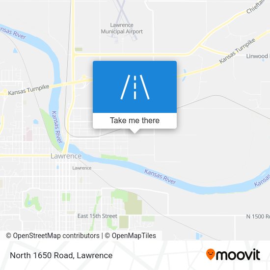 Mapa de North 1650 Road