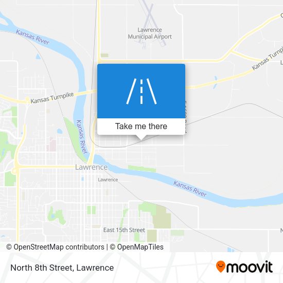 North 8th Street map