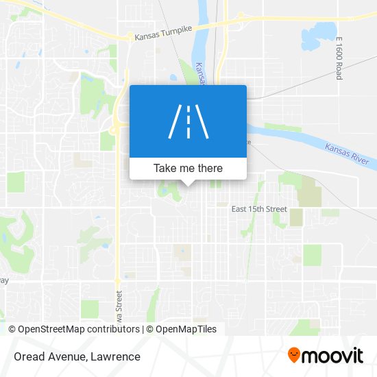 Oread Avenue map