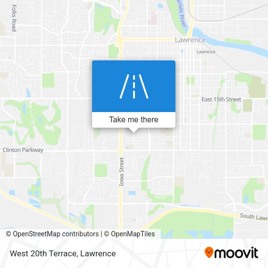 West 20th Terrace map