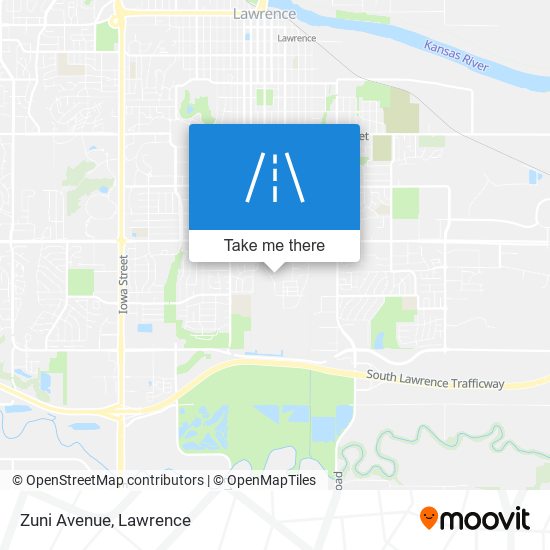 Zuni Avenue map