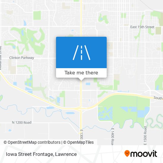 Iowa Street Frontage map