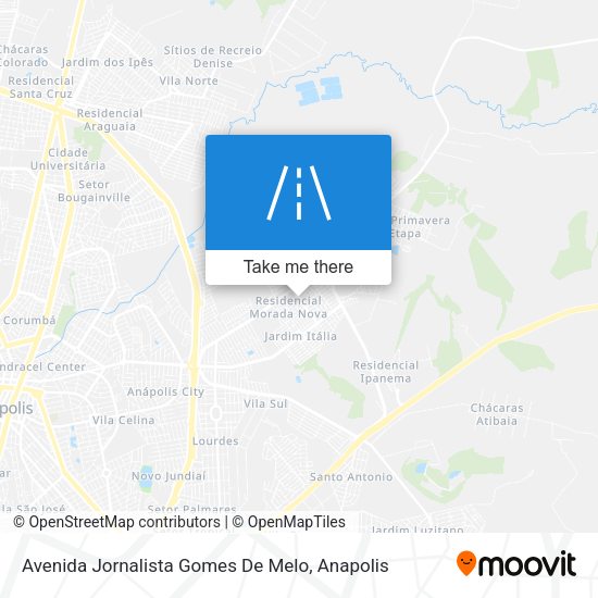 Avenida Jornalista Gomes De Melo map