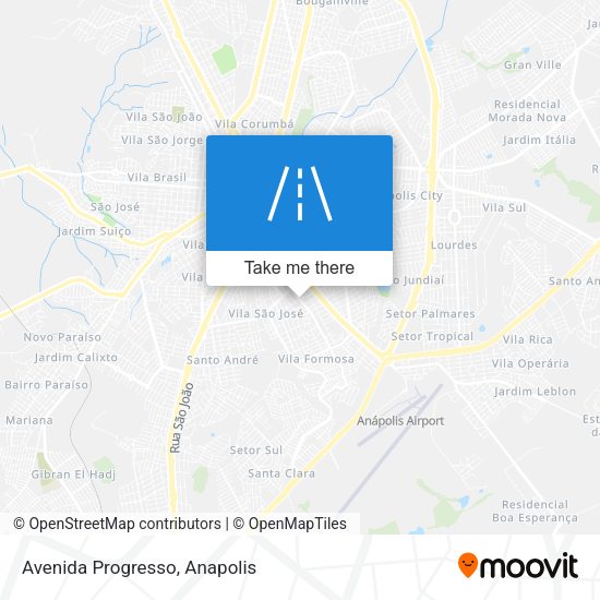 Avenida Progresso map