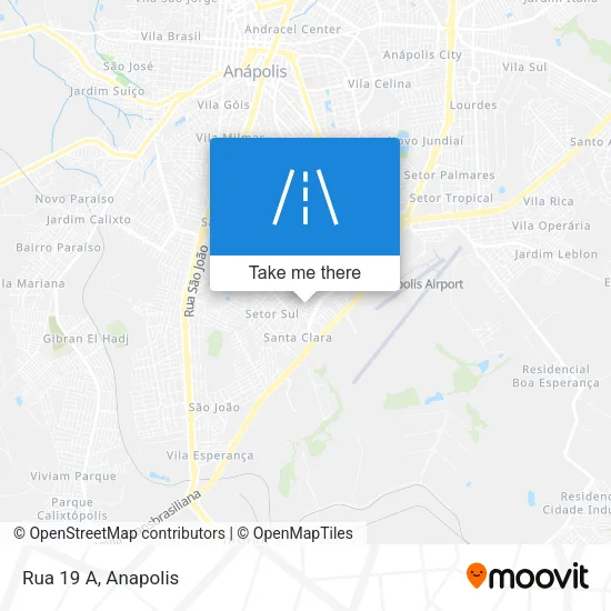 Rua 19 A map