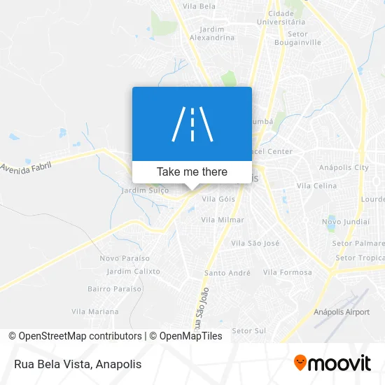 Rua Bela Vista map